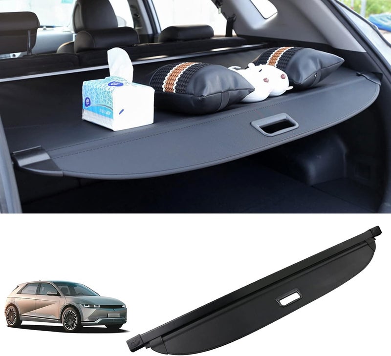 Tesmirror for Hyundai Ioniq 5 Cargo Cover Trunk Cover - Retractable Cargo Cover for Hyundai Ioniq 5 2026 2025 Accessories 2022 2023 2024 Trunk Security Shade Luggage Security Shield Shade - Image 1